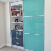 color glass sliding closet doors