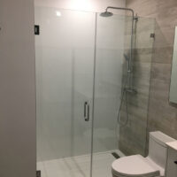 custom made shower glass panel