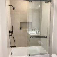 custom shower glass partition