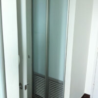 frosted glass according doors