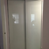minimalist closet sliding doors